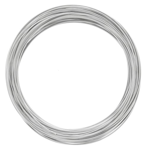 Bracelet mémoire 60 mm - Rhodié x112 tours