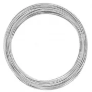 Bracelet mémoire 60 mm - Rhodié x112 tours