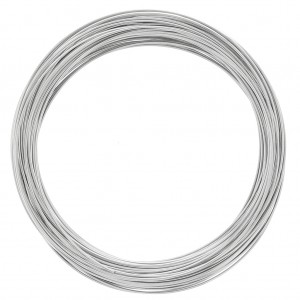 Bracelet mémoire 60 mm - Rhodié x112 tours