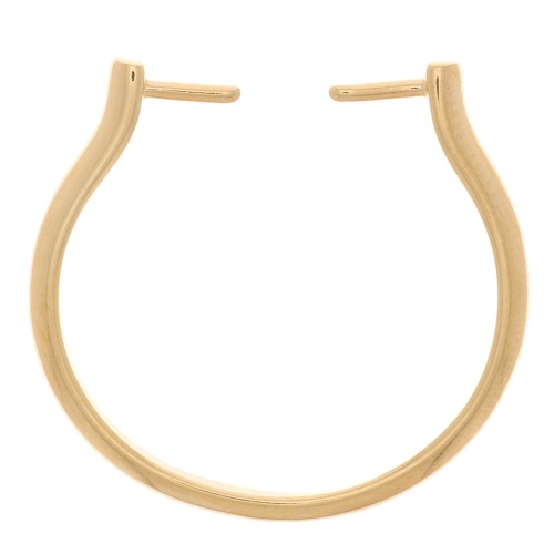 Bague fine ajustable et interchangeable T.53 à T.55 - Doré à l'or fin x1