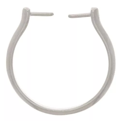 Bague fine ajustable et interchangeable T.53 à T.55 - Rhodié x1