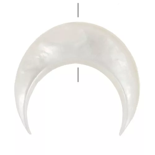 Perle demi-lune en nacre 11x12.5 mm x1