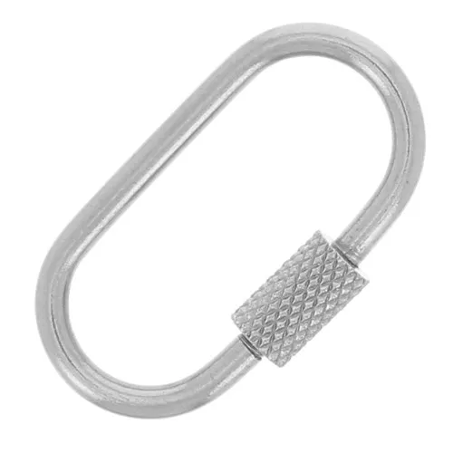Fermoir ovale à visser 26x14.5 mm en Acier inoxydable 304 x1