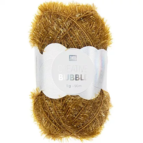Creative Bubble - Fil à crocheter pour éponge tawashi - Ocre x50g