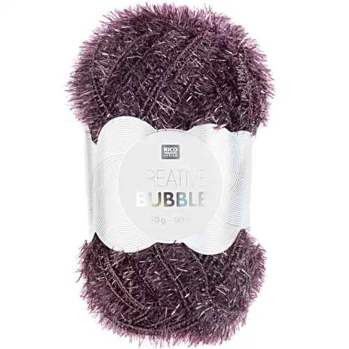 Creative Bubble - Fil à crocheter pour éponge tawashi - Mauve x50g
