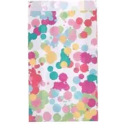 Pochette en papier 12x4.5x19.5 cm - motif tâches de peinture - Multicolore x1