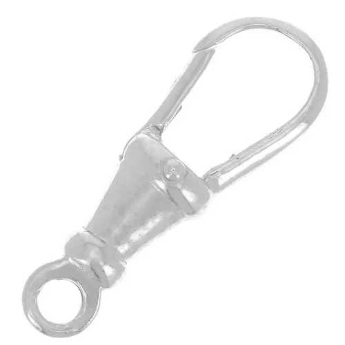Fermoir mousqueton lisse 23 mm - Argent 925 x1