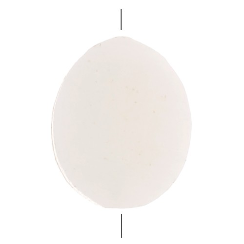 Perles plates en nacre - forme ovale 11x9 mm x10