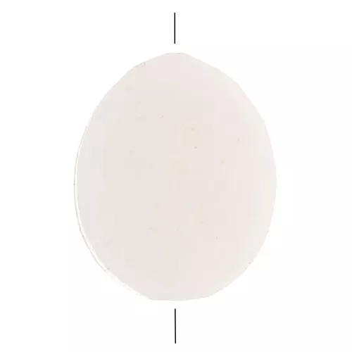 Perles plates en nacre - forme ovale 11x9 mm x10