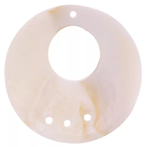 Pendentif chandelier - intercalaire rond 36 mm en nacre x2