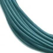 Cordon cuir 1 mm Dark Blue Jean x 2.95 m