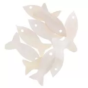 Sequins poissons en nacre 19x10 mm x10