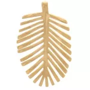 Pendentif feuille de palmier 21x13 mm - Plaqué Or 3 microns x1