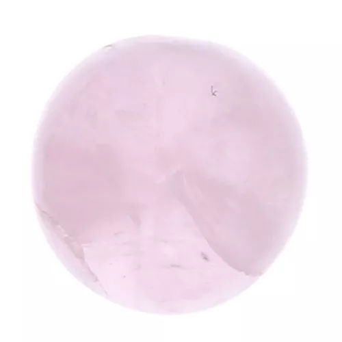 Cabochon rond 5 mm en pierre gemme - Quartz rose x1
