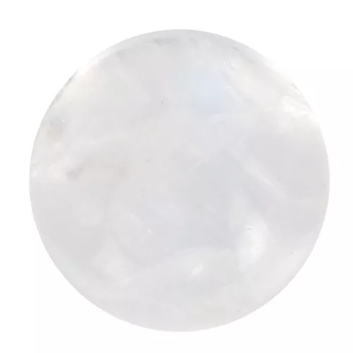 Cabochon rond 5 mm en pierre gemme - Pierre de lune x1