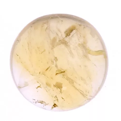 Cabochon rond 5 mm en pierre gemme - Citrine x1