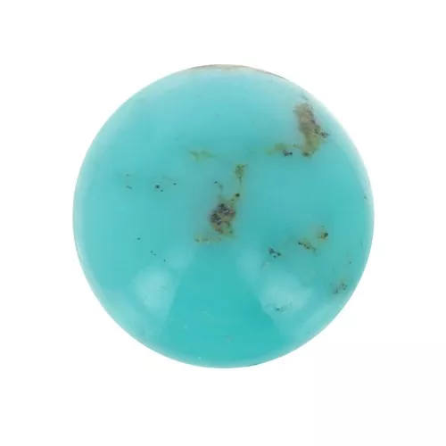 Cabochon rond 5 mm en pierre gemme - Turquoise x1