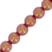 Perles rondes nacrées Preciosa - Round Pearl Maxima 4 mm - Pearlescent Red x30|raw }}