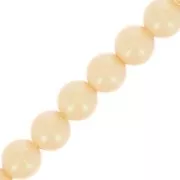 Perles rondes nacrées Preciosa - Round Pearl Maxima 4 mm - Pearlescent Yellow x30