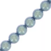 Perles rondes nacrées Preciosa - Round Pearl Maxima 4 mm - Pearlescent Blue x30