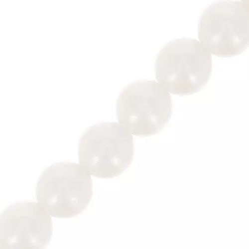 Perles rondes nacrées Preciosa - Round Pearl Maxima 4 mm - Pearlescent White x30