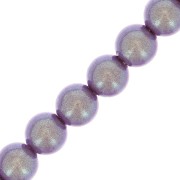 Perles rondes nacrées Preciosa - Round Pearl Maxima 4 mm - Pearlescent Violet x30