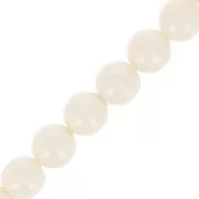 Perles rondes nacrées Preciosa - Round Pearl Maxima 4 mm - Pearlescent Cream x30