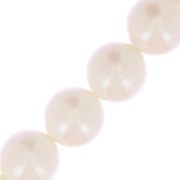 Perles rondes nacrées Preciosa - Round Pearl Maxima 10 mm - Pearlescent Cream x5|raw }}