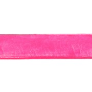 Lacet cuir 10 mm Rose Fluo x30cm|raw }}