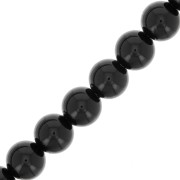 Perles rondes nacrées Preciosa - Round Pearl Maxima 6 mm - Magic Black x20|raw }}