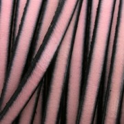 Lacet cuir 5x2 mm Mauve x30cm