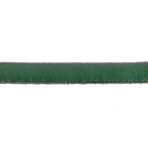 Lacet cuir 5x2 mm Vert foncé x30cm