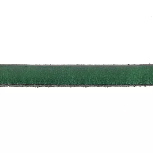 Lacet cuir 5x2 mm Vert foncé x30cm