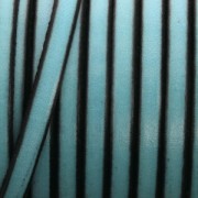 Lacet cuir 5x2 mm Vert foncé x30cm