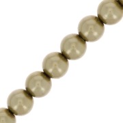 Perles rondes nacrées Preciosa - Round Pearl Maxima 4 mm - Light Green x30