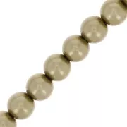 Perles rondes nacrées Preciosa - Round Pearl Maxima 4 mm - Light Green x30