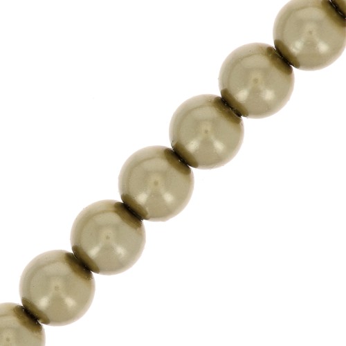 Perles rondes nacrées Preciosa - Round Pearl Maxima 4 mm - Light Green x30