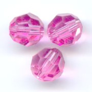 Perles rondes  PureCrystal 5000 4 mm Rose  x20|raw }}