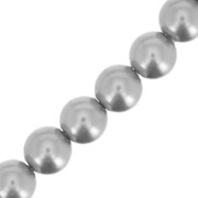 Perles rondes nacrées Preciosa - Round Pearl Maxima 4 mm - Light Grey x30