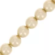 Perles rondes nacrées Preciosa - Round Pearl Maxima 4 mm - Vanilla x30