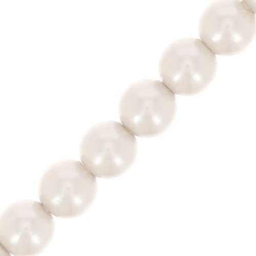 Perles rondes nacrées Preciosa - Round Pearl Maxima 4 mm - White x30