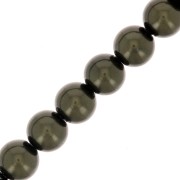 Perles rondes nacrées Preciosa - Round Pearl Maxima 5 mm - Dark Green x25|raw }}