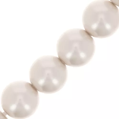 Perles rondes nacrées Preciosa - Round Pearl Maxima 8 mm - White x10