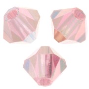 Perles toupies Preciosa - Rondelle Bead 4 mm - Pink Sapphire AB 2X x30|raw }}