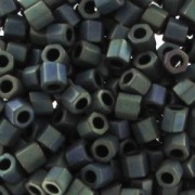 Toho Hex Cut 8/0 TH08-84F- Frosted Metallic Iris Green/Brown x8g