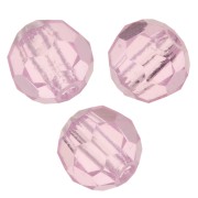 Perles rondes facettées Preciosa - Round Bead 4 mm - Pink Sapphire x20|raw }}
