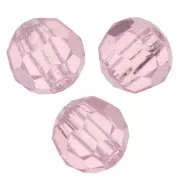 Perles rondes facettées Preciosa - Round Bead 4 mm - Pink Sapphire x20