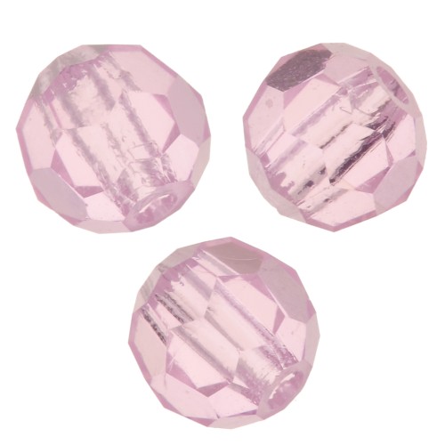 Perles rondes facettées Preciosa - Round Bead 4 mm - Pink Sapphire x20