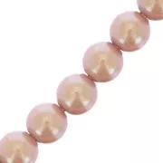 Perles rondes nacrées Preciosa - Round Pearl Maxima 4 mm - Pearlescent Pink x30