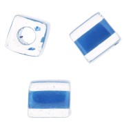 Cubes Miyuki 4 mm SB4-238 - Crystal Blue Lined x10g|raw }}